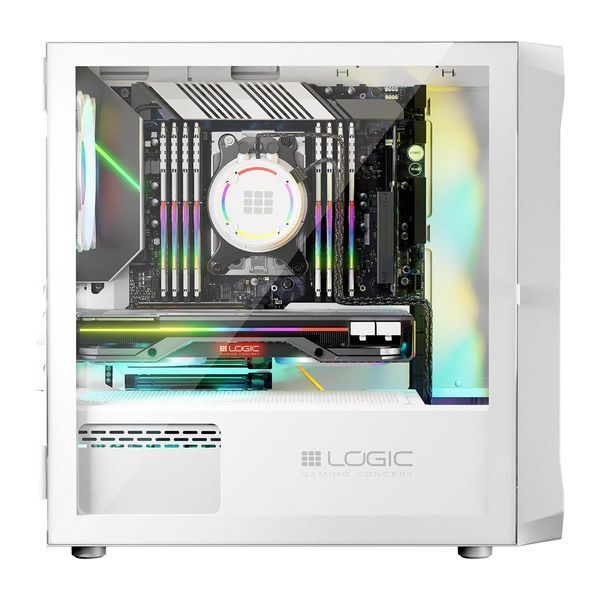 Корпус Logic Concept Portos ARGB Mini White (AM-PORTOS-20-0000000-0002) 503798 фото