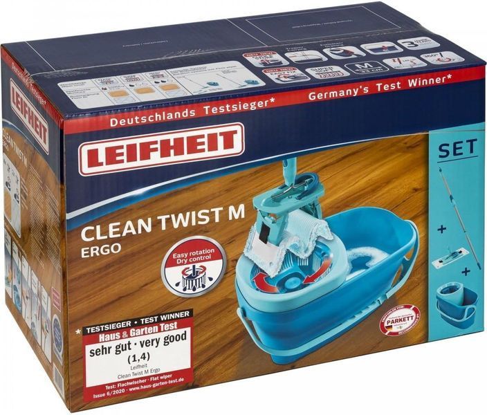 Набір для прибирання Leifheit Набор для уборки ведро + швабра 52120 CLEAN TWIST M Ergo 349239 фото