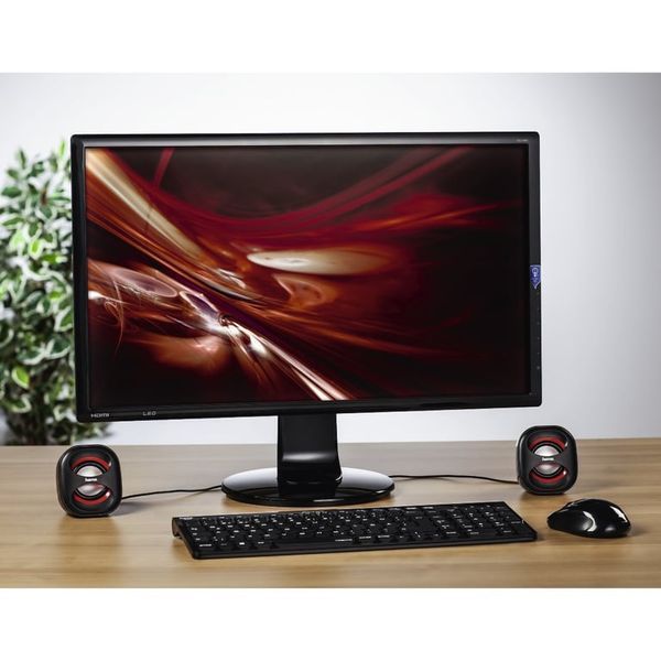 Колонки для комп'ютера Hama Sonic Mobil 183 Black & Red 518021 фото