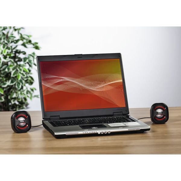 Колонки для комп'ютера Hama Sonic Mobil 183 Black & Red 518021 фото