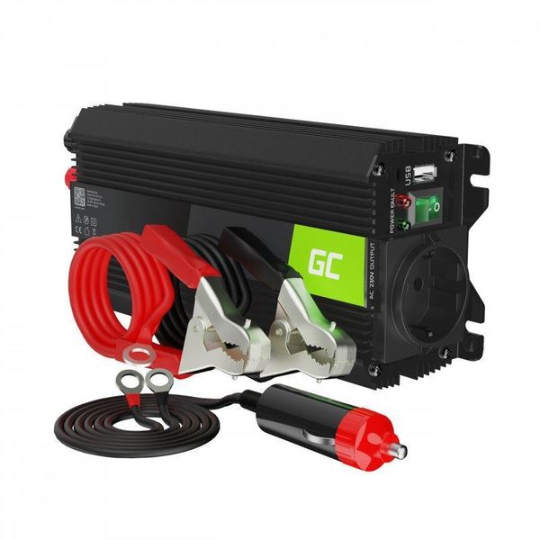 Преобразователь DC-AC Green Cell PRO INVGC03 12V/230V 500W/1000W 461157 фото