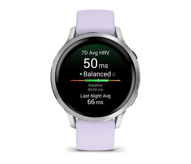 Смарт-годинник Garmin Venu 4 41 mm Silver with Periwinkle Silicone Band (010-03013-01) 614739 фото