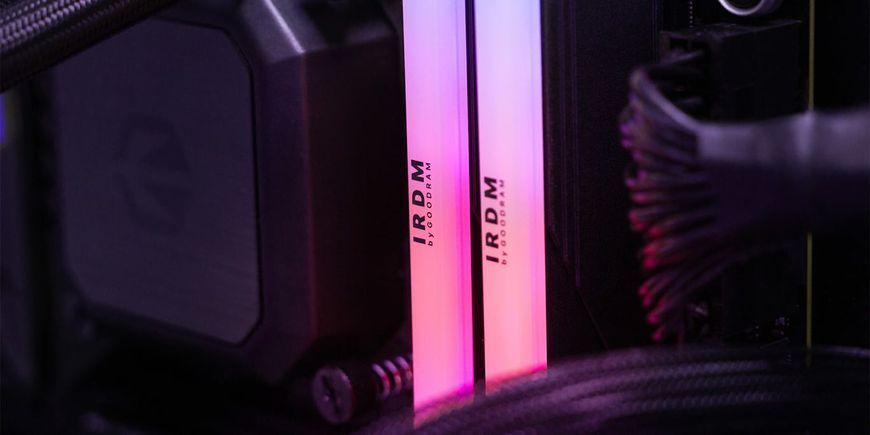 Пам'ять для настільних комп'ютерів GoodRam 32 GB (2x16GB) DDR5 6800 MHz IRDM RGB Black (IRG-68D5L34S/32GDC) 514222ua фото