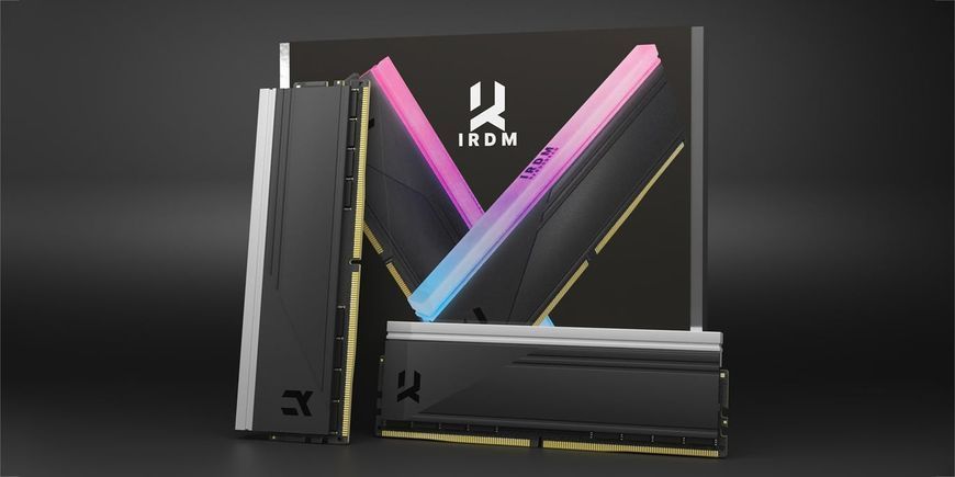 Пам'ять для настільних комп'ютерів GoodRam 32 GB (2x16GB) DDR5 6800 MHz IRDM RGB Black (IRG-68D5L34S/32GDC) 514222ua фото